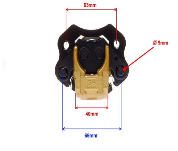 CALIPER ASSY, FRONT BRAKE ATV 200 LH