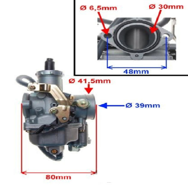 CARBURETOR ASSY ATV150/200/250