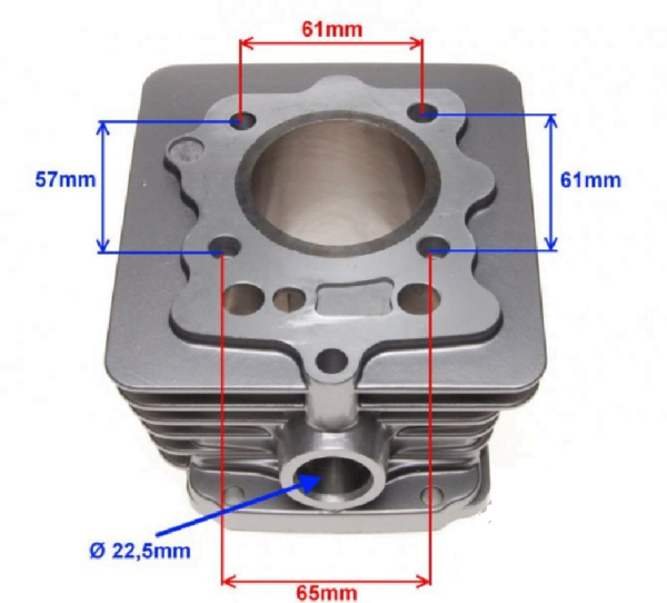 CYLINDER ASSY DIA 56,40 125 CCM LONCIN 4T