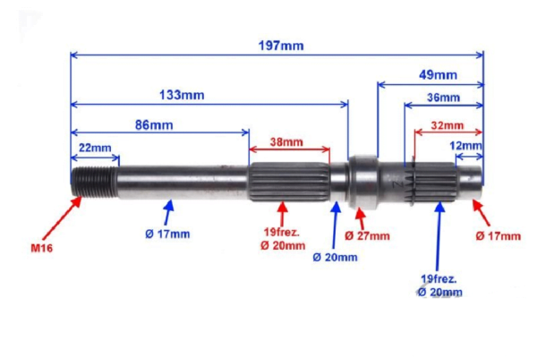 DRIVE SHAFT ATV 150 AUTOMATIC