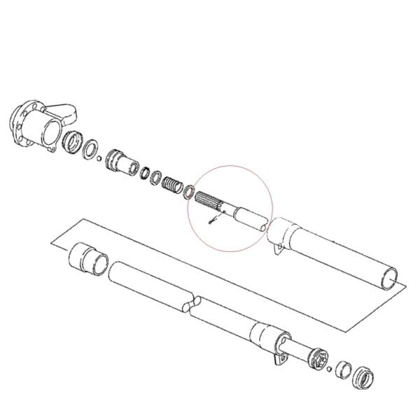 Varomasis velenas / 13T / Yanmar EF453T/EF494T